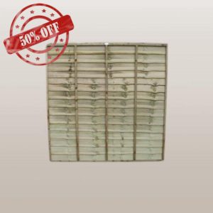 Wooden Lap Fence Panel Treated Timber 1.8 Metre Wide x 1.8 Metre High (6 Foot x 6 Foot) 15 Year Anti-Rot Guarantee