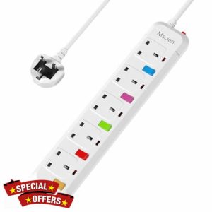 Mscien 4M Extension Lead with Switches