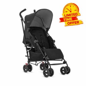 Silver Cross Essentials - Zest Pushchair - Foldable Travel Stroller - Everyday Travel Stroller - Buggy - Newborns to 4 Years - Space