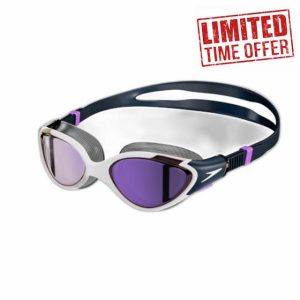 Speedo Women's Biofuse 2.0 Swimming Goggles | Female Design | Patented Adjust Mechanism | Anti-fog | Anti-leak | Comfort Fit Swimming Goggles (pack of 1)