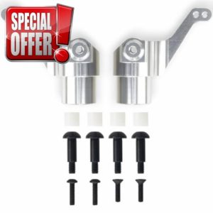 HobbyMarking Aluminum Steering Knuckles Arm Kit for Tamiya Super Clod Buster Bullhead TXT-1 1/10 Scale Monster Trucks RC Car Upgrade Parts