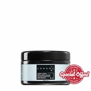 Schwarzkopf Professional CHROMA ID Bonding Color Mask Semi Permanent Mix And Tone Color System Toning Enhancing Refreshing Intense Care Deep Conditioning Shine Vegan Formula 9-12 Platinum Grey 300 ml