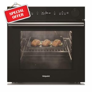 Hotpoint Class 4 Air Fry Electric Single Oven with Active Steam - Black