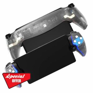 Replacement Shell Plate for P5 Portal DOBEWINGDELOU Front Cover & Back Plates Custom Full Housing Case Cover DIY Handheld Console Faceplate ABS Transpare