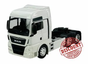 Welly Man TGX XXL White Tractor Vehicle 3 Axles (6 x 4) Truck 1/32 1:32 Metal Model Car Die Cast New in Box
