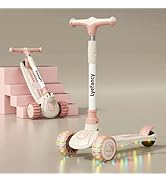 Lyefancy Kids Scooter for 2-8 Years Old Boys Girls, 3 Wheel Toddler Scooter, Childrens Folding Ki...