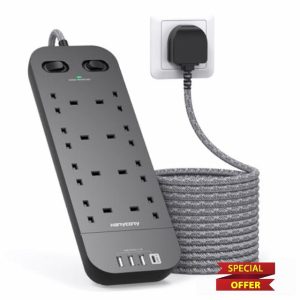 3M Black Extension Lead