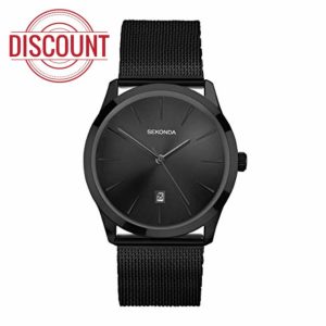 Sekonda Men's Malmo 42mm Quartz Watch with Analogue Display Date Window and Stainless Steel Bracelet 50M Water Resistance