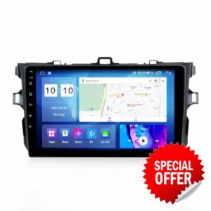 9-Inch Touch Screen Car Navigation for Toyota Corolla 2006-2013 Cars Support Wireless Car-Play and Android Auto (Except M90S)