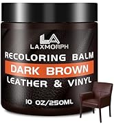 Leather Recoloring Balm Medium Brown Leather Color Restorer for Couches,Leather Dye Paint Leather...