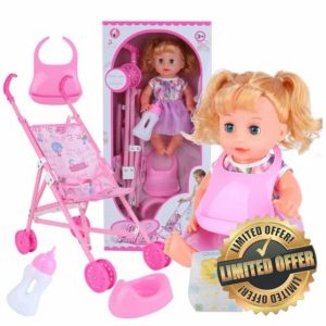 Lawnrden Baby Doll and Stroller Set
