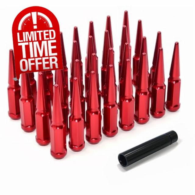 LUJIANI 14x1.5 Wheel Spike Lug Nuts