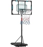 Yaheetech Basketball Hoop Wall Mounted Mini Basketball Backboard Hoop Set Indoor Game Sports with...