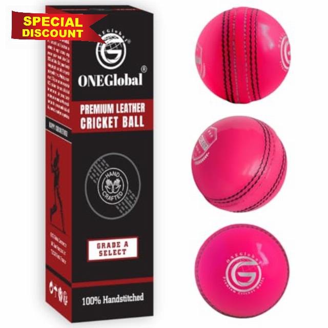 ONEGlobal Select Leather Cricket Ball | 100% Handcrafted