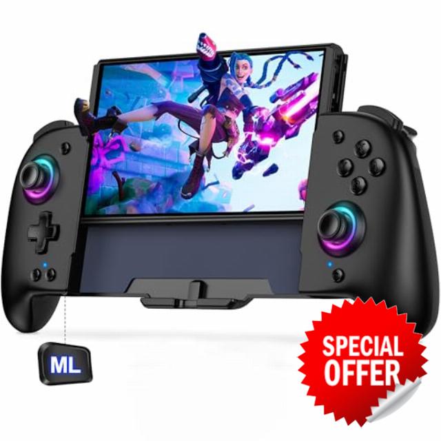Enhanced Programmable Wireless Switch Controller for Nintendo Switch/OLED