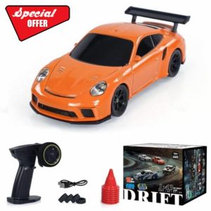 CHENRI 1/43 Scale RC Drift Race Car Gyro 4WD Ready to Go Mini Remote Control Car High Speed Model