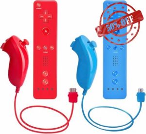 AUFGLO Wii Remote Controller and Nunchuck Controllers compatible with Wii/Wii U