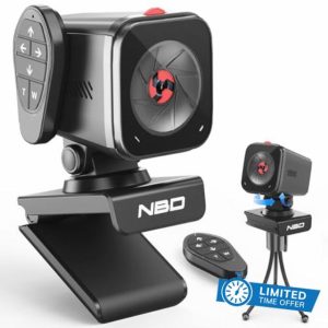 NBD Webcam for PC with Microphone - 1080P FHD Webcam with Privacy Cover & Webcam Mounts
