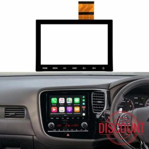 LIAMORFE 8 Inch Touch Screen Glass Digitizer for Mitsubishi Outlander 2019 2020 2021 2022 Car Radio NAV Key LCD Monitor 2019-2022 (No LCD)