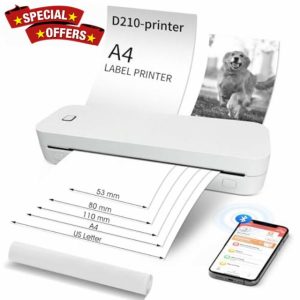 Topchances Portable Thermal Printer A4