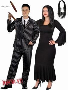 LOVETRENDS Adults Halloween Couples Costume - Pinstripe Suit Jacket & Trousers