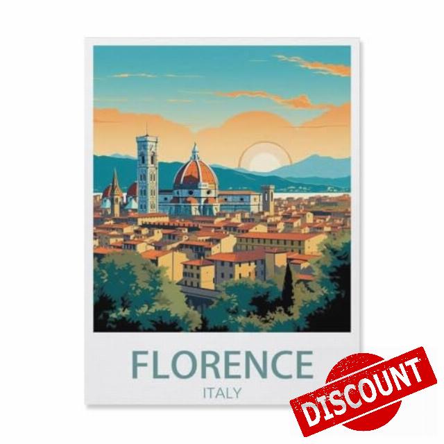 BEAYODKP Paint by Numbers for Adults,Cathedral of Santa Maria Del Fiore Florence,Canvas Adults' Paint by Number Kits on Canvas DIY Oil Painting by Numbers for Adults(30x40cm-S73
