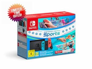 Nintendo Switch (Neon Red/Neon Blue) Switch Sports Pre Installed Switch Online 12 Month Subscription Redemption Code
