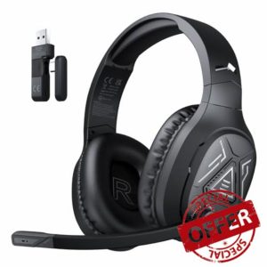 EKSA E5BT 2.4GHz Wireless Gaming Headset for PC PS4 PS5