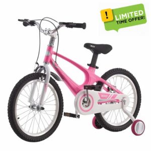 LSBIKE Kids Bike 14 16 18 Inch Magnesium Alloy Boys Girls Children Bicycle with Stabilizers Ages 2-9 Years Blue Pink Bicycle Double Brakes Training Wheel Freestyle Children Bike