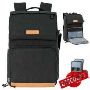 K&F Concept 22L Camera Case for Photographers Large Capacity Camera Bags with Raincover