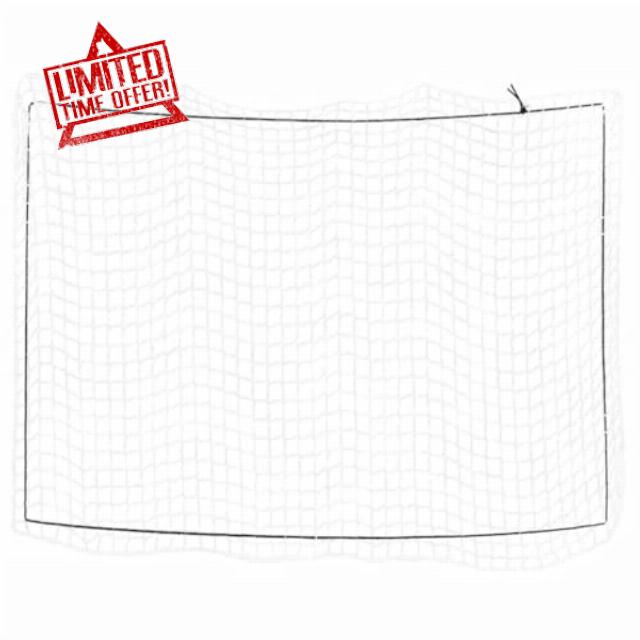 idaXL Trailer Net - White PP Cargo Mesh 4x3 m for Trucks