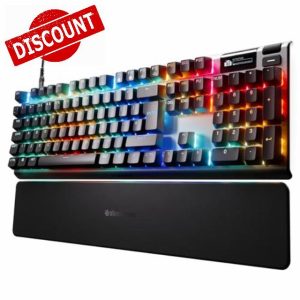 SteelSeries Apex Pro Gen 3 Gaming Keyboard - OmniPoint 3.0 HyperMagnetic Switches - Adjustable Actuation - Rapid Trigger - Game-Ready Presets - Rapid Tap/SOCD - OLED - RGB - USB-C - English QWERTY