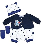 The Magic Toy Shop Bibi Doll - Baby Doll Clothes Boy & Girl Set Of Two Outfits Suitable For 18