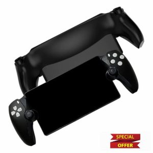 Replacement Shell Plate for P5 Portal DOBEWINGDELOU Front Cover & Back Plates Custom Full Housing Case Cover DIY Handheld Console Faceplate ABS Black