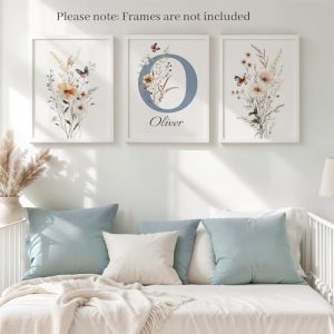 Personalized Bedroom Decor for Babies and Toddlers (3 Prints - Design 1