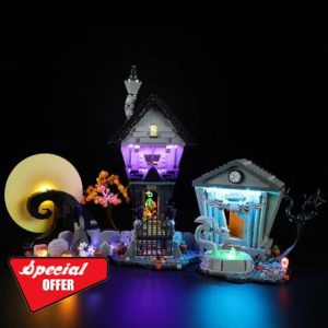 YEABRICKS LED Light for 21351 Ideas Disney Tim Burton's The Nightmare Before Christmas Building Blocks Model (Building Set NOT Included)