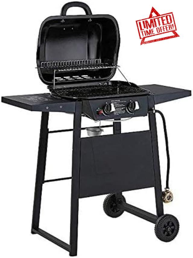 2 Burner Gas Barbecue- BBQ EXPERT GRILL- OUTDOOR- INDOOR- Suitable for 14 Burgers