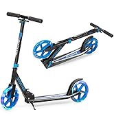 COSTWAY Kids Kick Scooter, Light Up LED 2 Wheeled Scooters for Ages 4 to 13 Children Girls Boys, ...