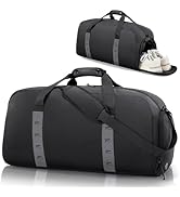 Tolaccea Large Gym Duffel Bag for Men, 54-72L Expandable Sports Travel Duffel Bag with Shoes Comp...