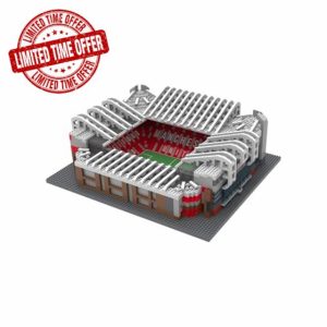 FOCO Officially Licensed Manchester United FC 3D BRXLZ Bricks Old Trafford Stadium Football Construction Building Toy