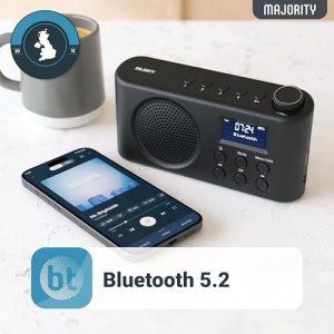 DAB+ Radio | Rechargeable Battery or USB-C Cable Powered | 12 Hour Playback