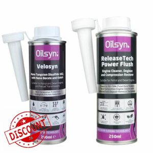 Oilsyn Velosyn 200ml ReleaseTech Power Flush Diesel & Petrol Engine Cleaner 250ml: A complete engine oil improveme