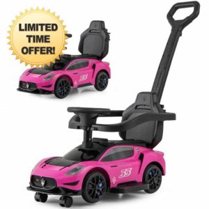 GYMAX 3 in 1 Kids Ride on Push Car