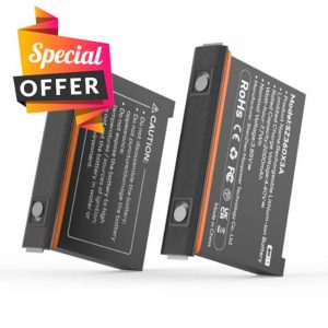 2 Packs New 2000mAh Rechargeable Battery for Insta360 X3 Camera Battery Replacement 3.85V Lithium-Ion Batteries