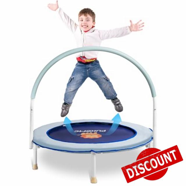 Pukomc 36in Toddler Trampoline for Kids Exercise