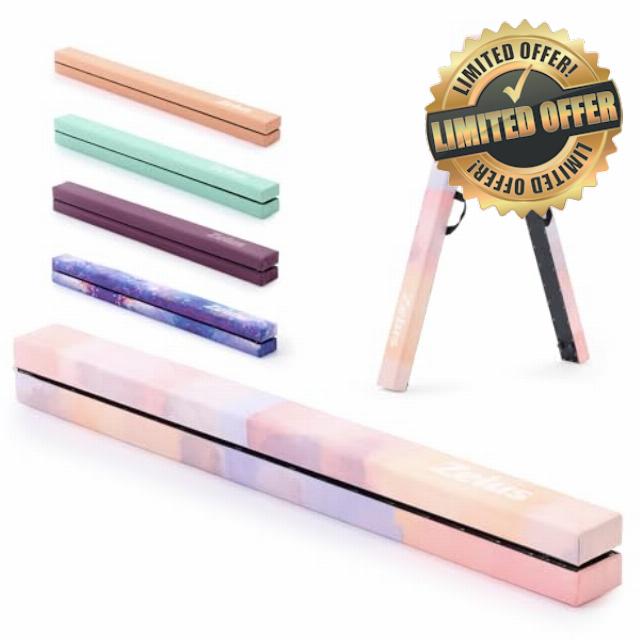ZELUS 7 ft. 210cm Foldable Gymnastics Balance Beam