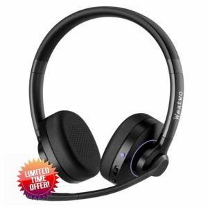 Wireless Headset with Noise Cancelling Microphone