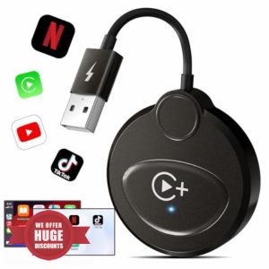 Wireless CarPlay Adapter with YouTube Netflix Tiktok for iPhone