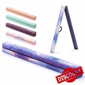 ZELUS 7 ft. 210cm Foldable Gymnastics Balance Beam
