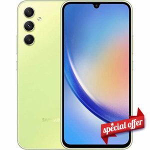 Samsung Galaxy A34 5G 128GB Lime Unlocked (Renewed)